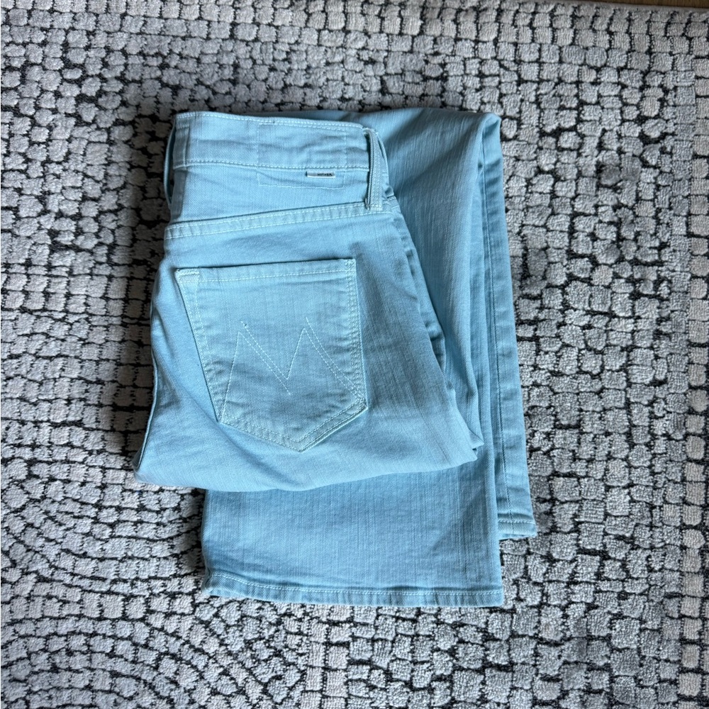MOTHER Sky Blue Denim Jeans